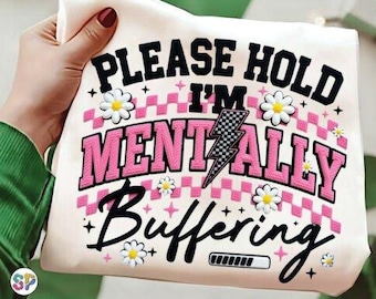 Faux Yarn Funny Mental Health PNG