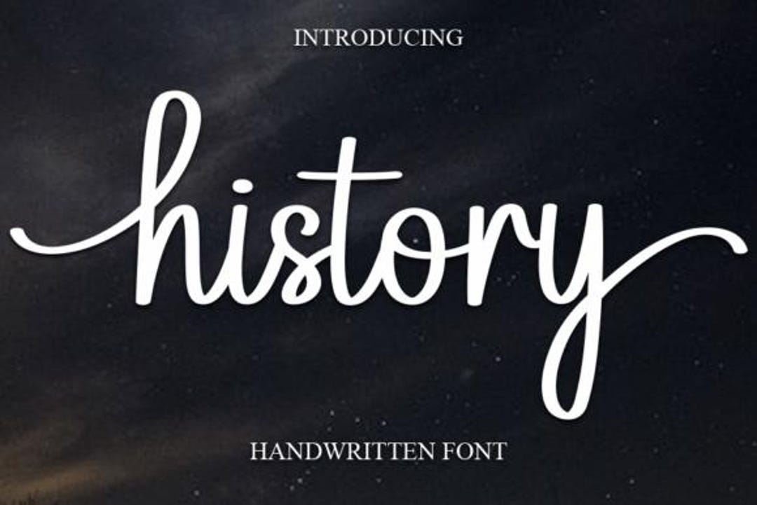 History Font | Vintage Serif Display Typeface - Etsy