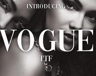 Vogue Serif Font: Elegant Fashion Typography (TTF)