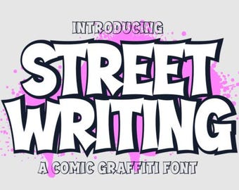 Street Writing Font | Urban Graffiti Display