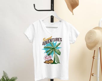 Sweet Adventure Summer T-Shirt Design PNG
