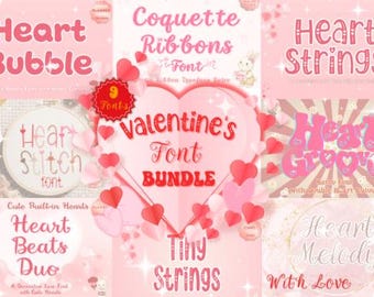 Valentines Font Bundle