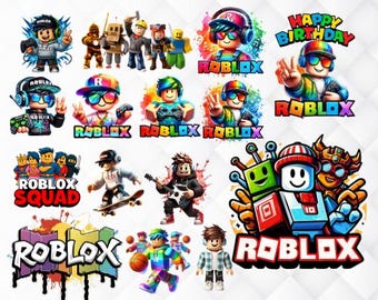 Ensemble Roblox SVG : polices de caractères, images clipart et personnages pour le jeu (téléchargement numérique)