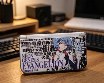 Custodia per Nintendo 3DS NDS con immagine di Rei Ayanami, custodia protettiva anime realizzata a mano.