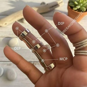 Anello regolabile in argento sterling per dito: supporto per EDS e artrite