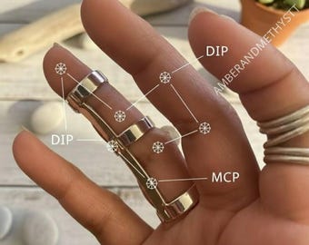 Sterling Silver Adjustable Finger Splint Ring: EDS & Arthritis Support