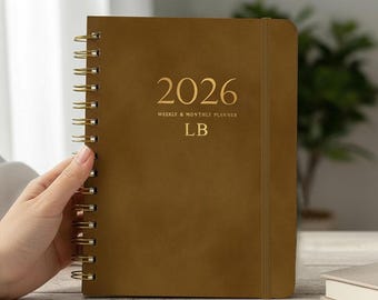 2026 Daily Planner, Custom Daily Organizer, Academic Planner for Students, Named Planner, Thoughtful Gift for Her, New Job Present