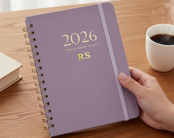2026 Spiral Planner Notebook, Personalized A5 Daily Planner, Custom Daily Organizer, School & Office Journal, Work Efficiency Diary