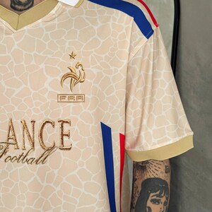 Retro France Football Jersey, Vintage France Soccer Shirt, France Concept Kit, Embroidered France Football Tee, World Cup 2026 image 8