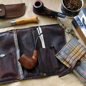 100pcs Brown Flannel Bag Tobacco Smoking Pipe Bag Jewelry Bag Gift Bag N522 