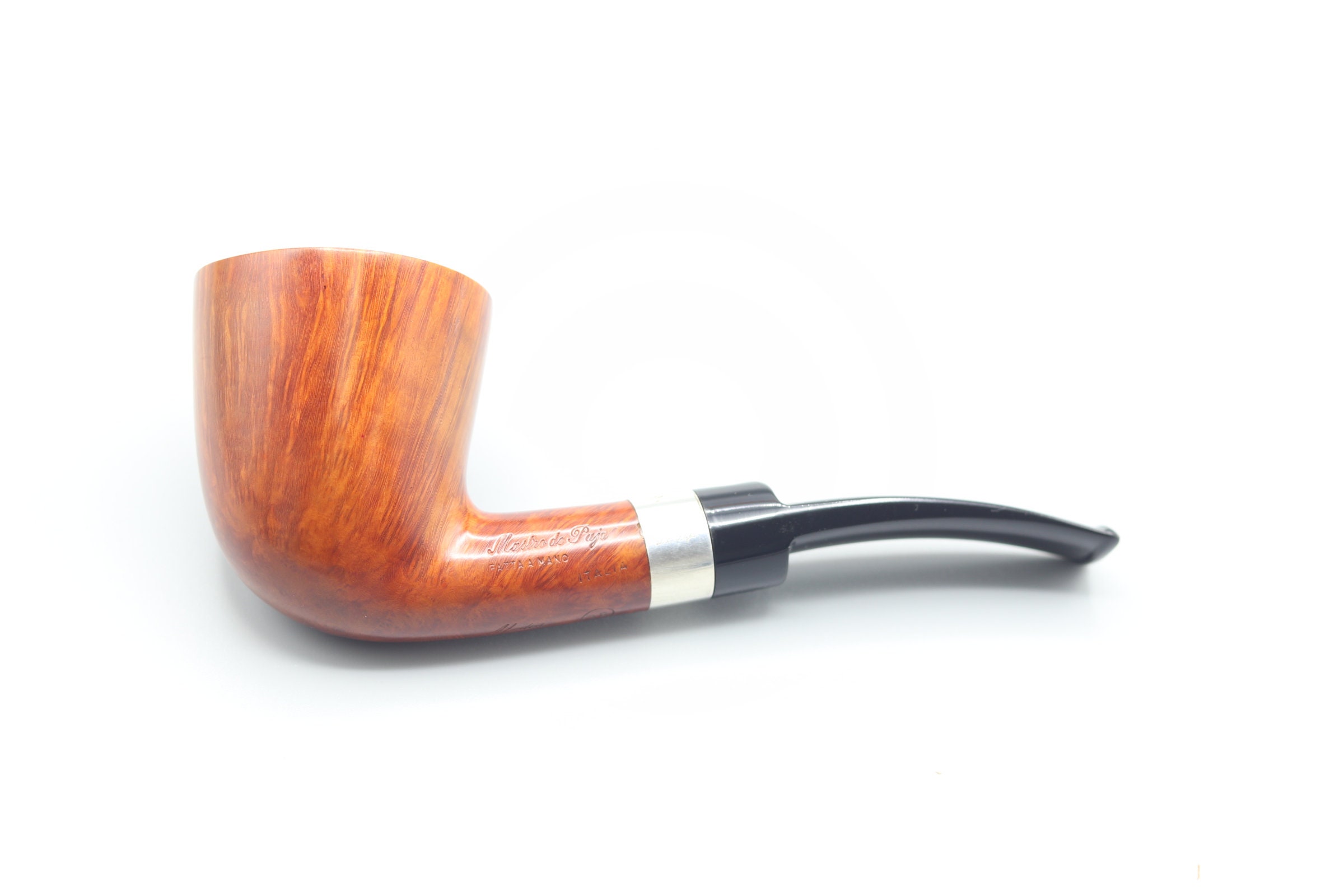 Danish Estates: Tao Bent Apple with Silver Band (9mm) (Unsmoked) Tobacco  Pipe