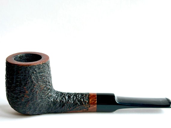 Randy Wiley Galleon Rusticated Billiard Pipe with stem issue