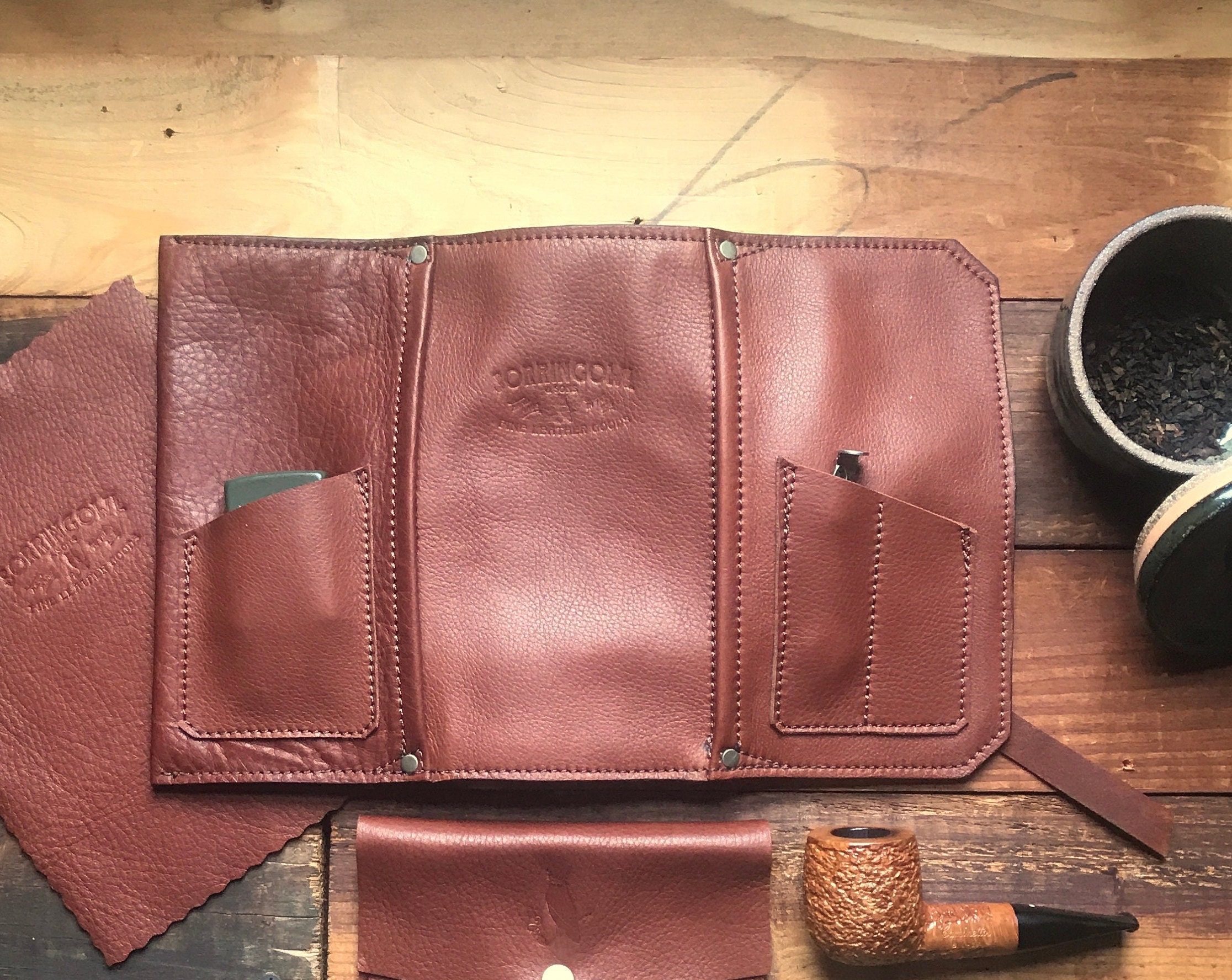 Leather Pipe Pouch * The Original Standard * Pipe Roll * Handmade in