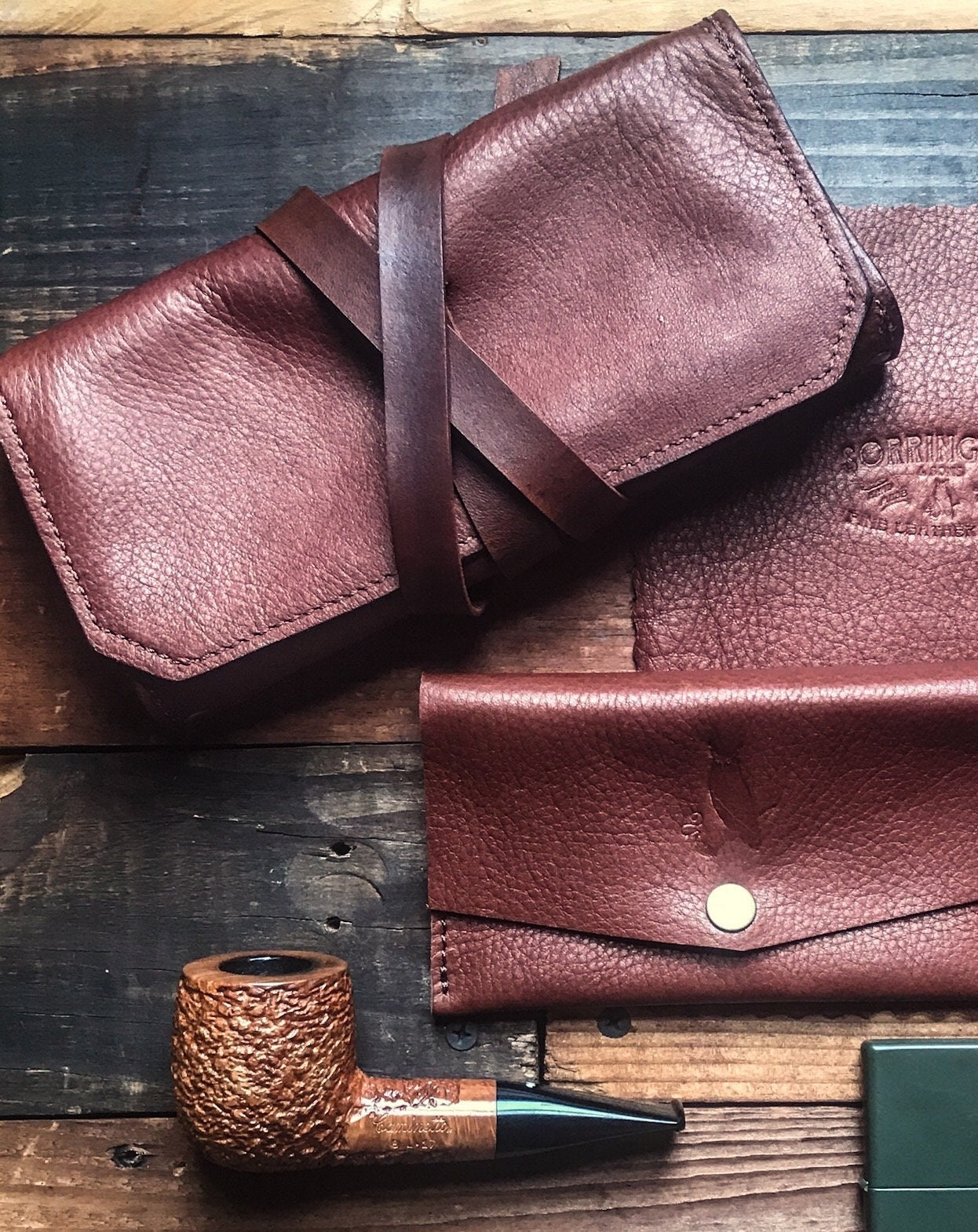 Leather Pipe Pouch * The Original Standard * Pipe Roll * Handmade in