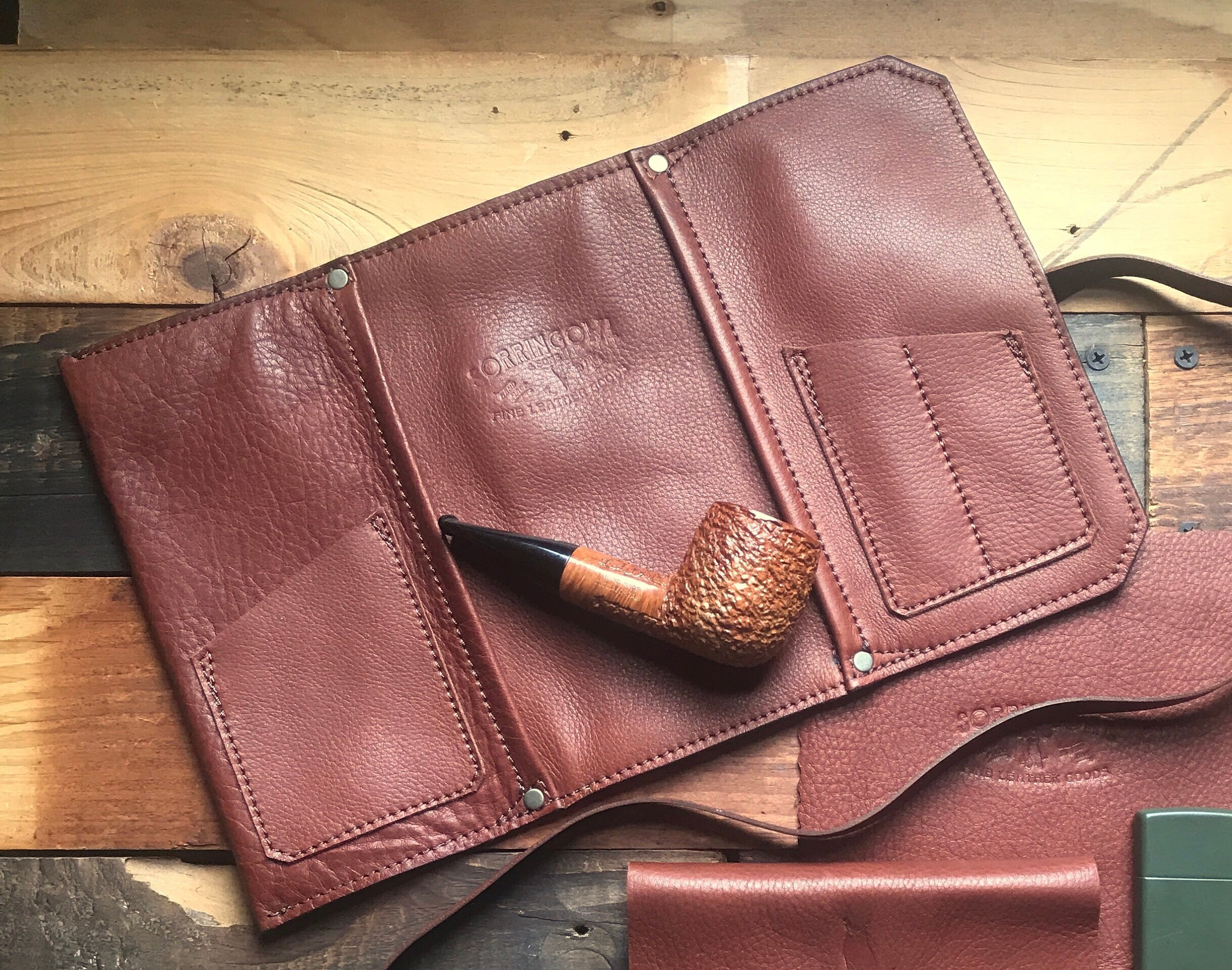 Leather Pipe Pouch * The Original Standard * Pipe Roll * Handmade in