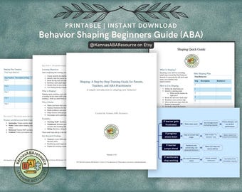 シェーピングトレーニングガイド | ABA保護者・教師向けリソース | 行動スキル構築 | ステップバイステップの印刷可能