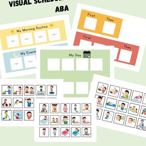 Editable Visual Schedule for Autism | Daily Routine Cards Printable ...