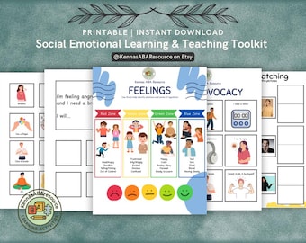 社会情動的学習ツールキット | 対処スキル、感情チャート、調整ゾーン、SELアクティビティ