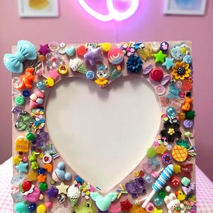 Junk  charmed picture frames