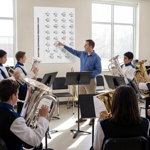 Euphonium Fingering Chart: Clear Layout - Digital Download image 14