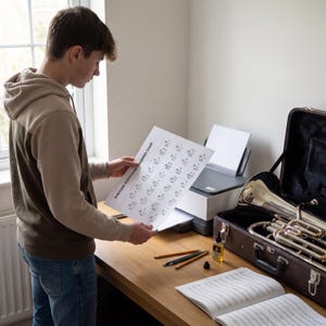 Euphonium Fingering Chart: Clear Layout - Digital Download image 10