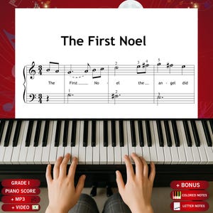 The First Noel Noten: Einfaches Weihnachtslied für Anfänger (PDF-Download)