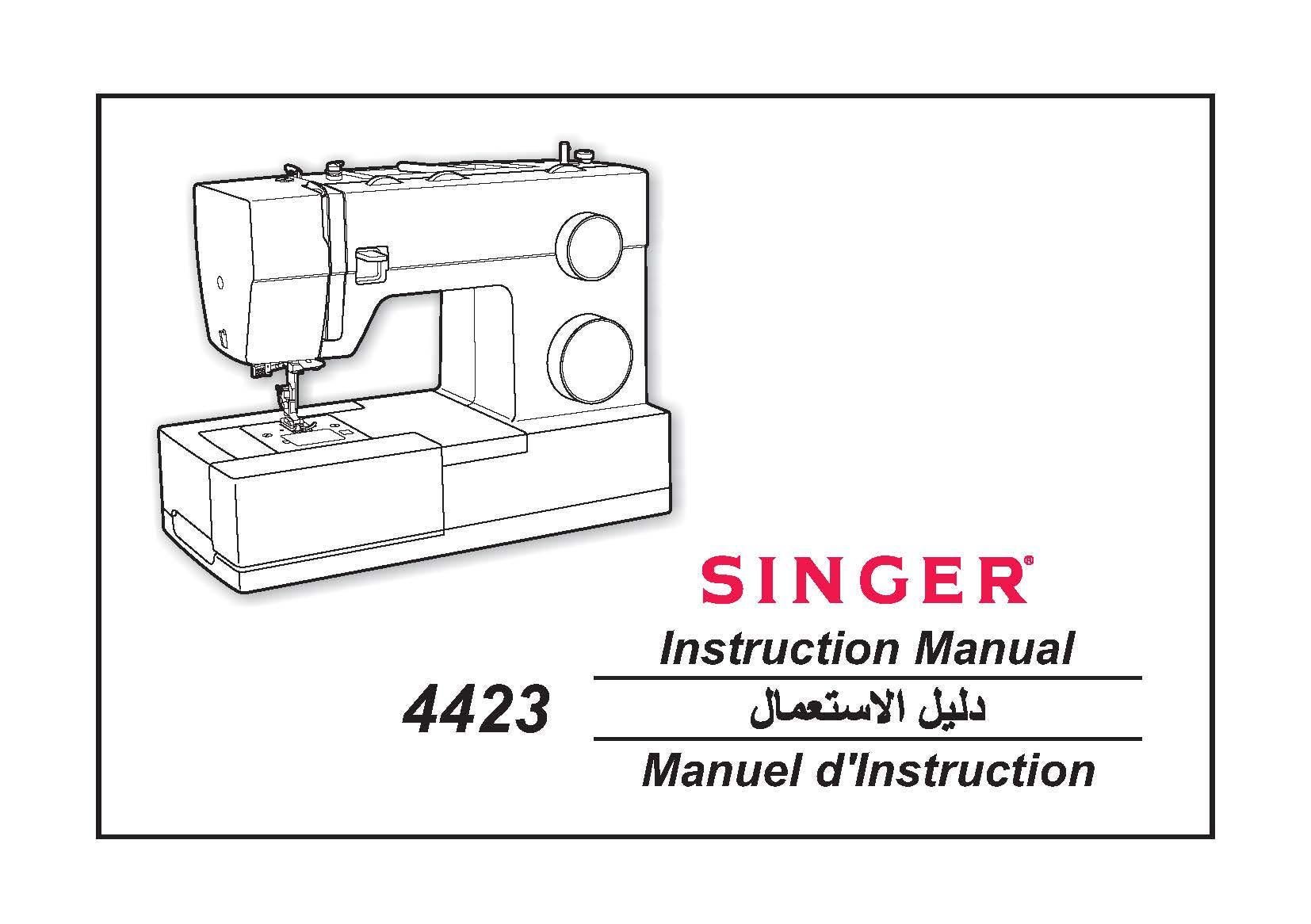 Singer 4423 Sewing Guide - Heavy Duty Machine Instructions PDF
