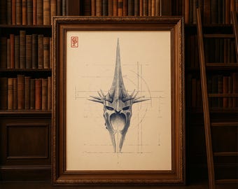 The Witch King Printable Wall Art: Vintage Mordor Print for Fantasy Lovers (Digital Download)