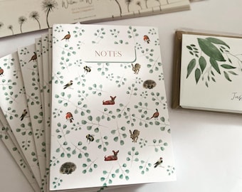 A5 Woodland-themed Notebook – 36 Blank Pages