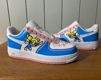 Custom Painted Bubbles themed shoes (read description)