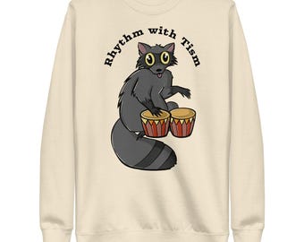 Rhythm with Tism Raccoon Sweater