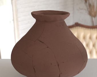 Vase in Ancient Pottery Style. STL File. 3D Model for Printing. Printable Vase