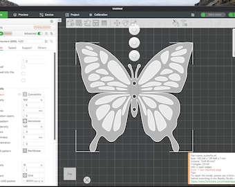 3D Printable STL — Butterfly Swimwear Decor