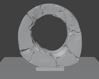 Home Modern Minimalist Stone Decor. STL File. 3D Model for Printing. Printable Pottery
