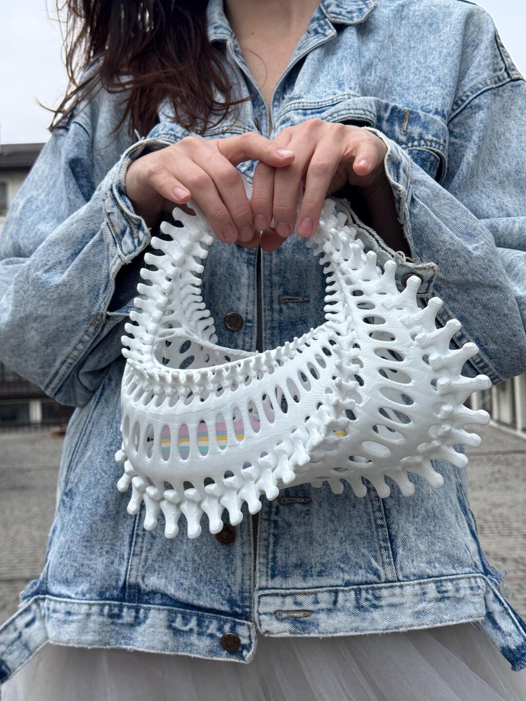 3D Printed Fashion Handbag in Biomorphic Style - Etsy