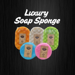 Soap Sponges – Large & Small Sizes, Exfoliating Body Wash Sponge with Soap