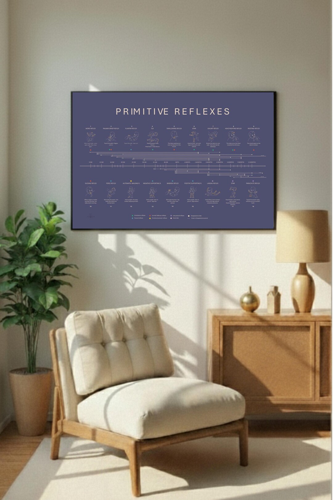 Primitive Reflexes Poster: Child Development Educational Chart - Etsy ...