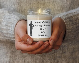 Heart of a Warrior Scented soy candle, Vanilla Cinnamon