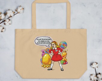 Salty Pam Large organic tote bag