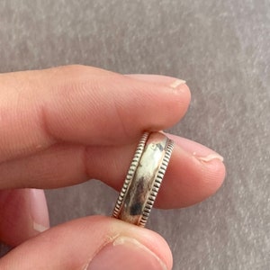 Vintage Sterling Silver Ring Size 4 - Braided Band Marked and Tested Sterling - Minimalist Ring