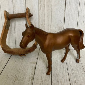 Vintage Cast Metal Horse - Copper Horse, Horse Figurine, Western, Decorative Metal Horse Great Condition