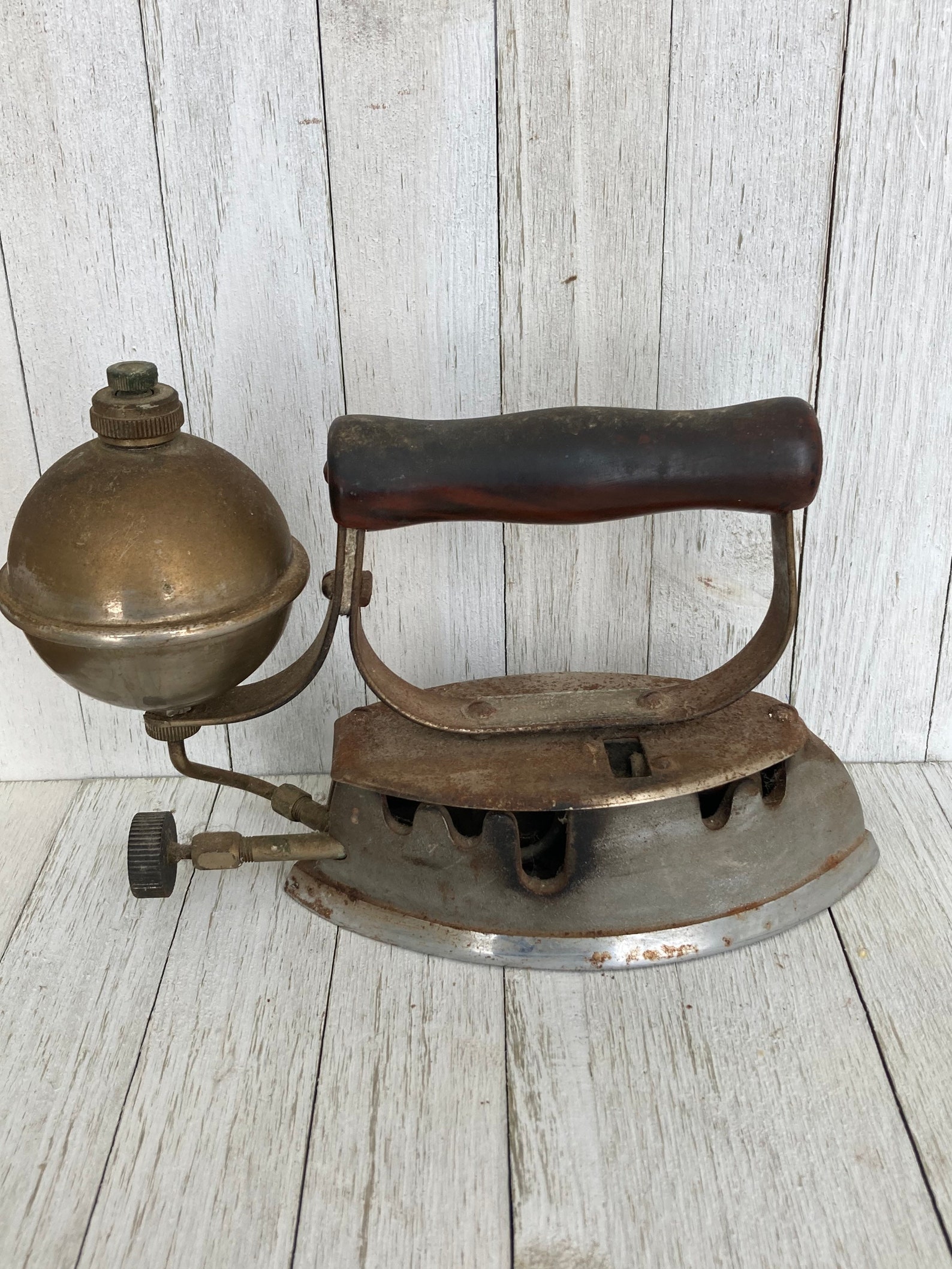Antique Gasoline Powered Diamond Iron by Akron Lamp Co Etsy