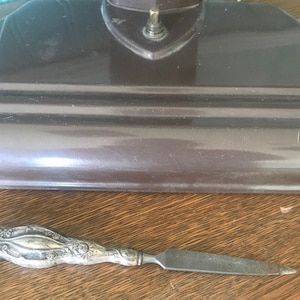 Antique Nail File  Sterling Silver  with Ornate Design 1900-1910