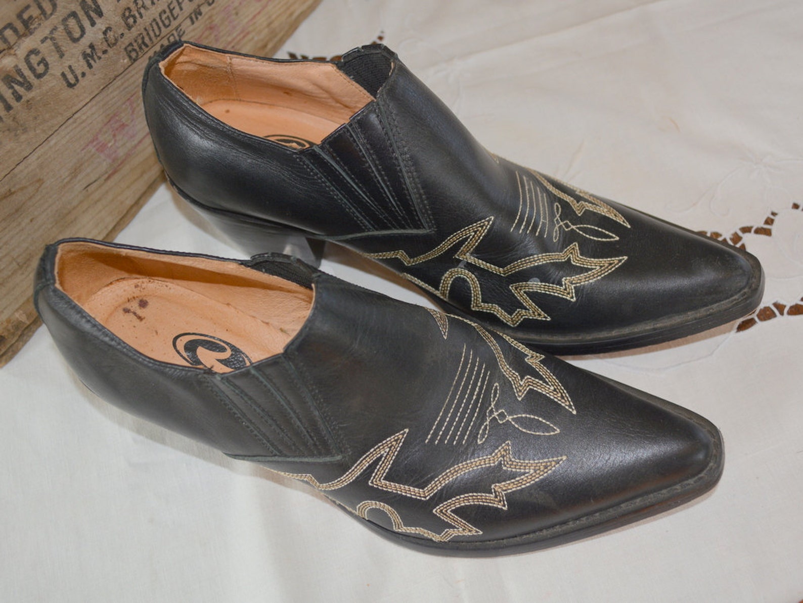 Vintage Women's Western Roper Mule Boots Size 6.5 Etsy