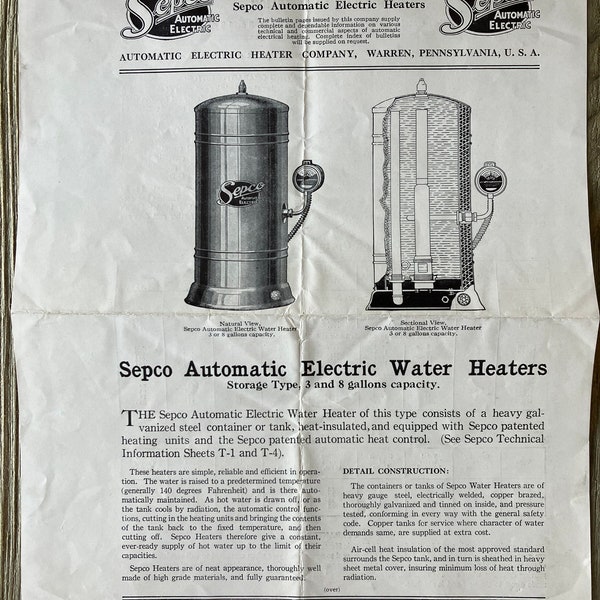 Antique Water Heater Etsy