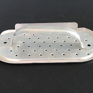Vintage Aluminum Fruit & Vegetable Scraper Peeler Scrubber with Handle