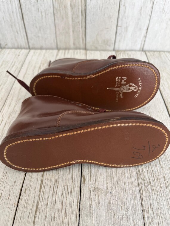 Vintage Baby Boys Brown Leather Oxford Shoes Baby/T… Gem