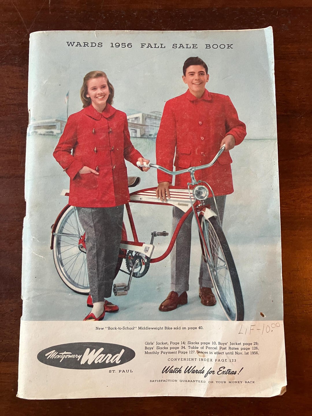1956 Montgomery Wards Fall Sale Book Catalog Bicycles Clothing Sewing