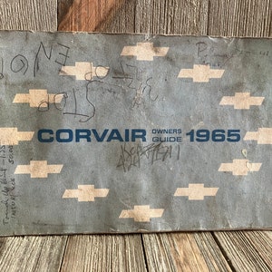 Vintage 1965 Chevy Corvair Owner’s Guide First Edition