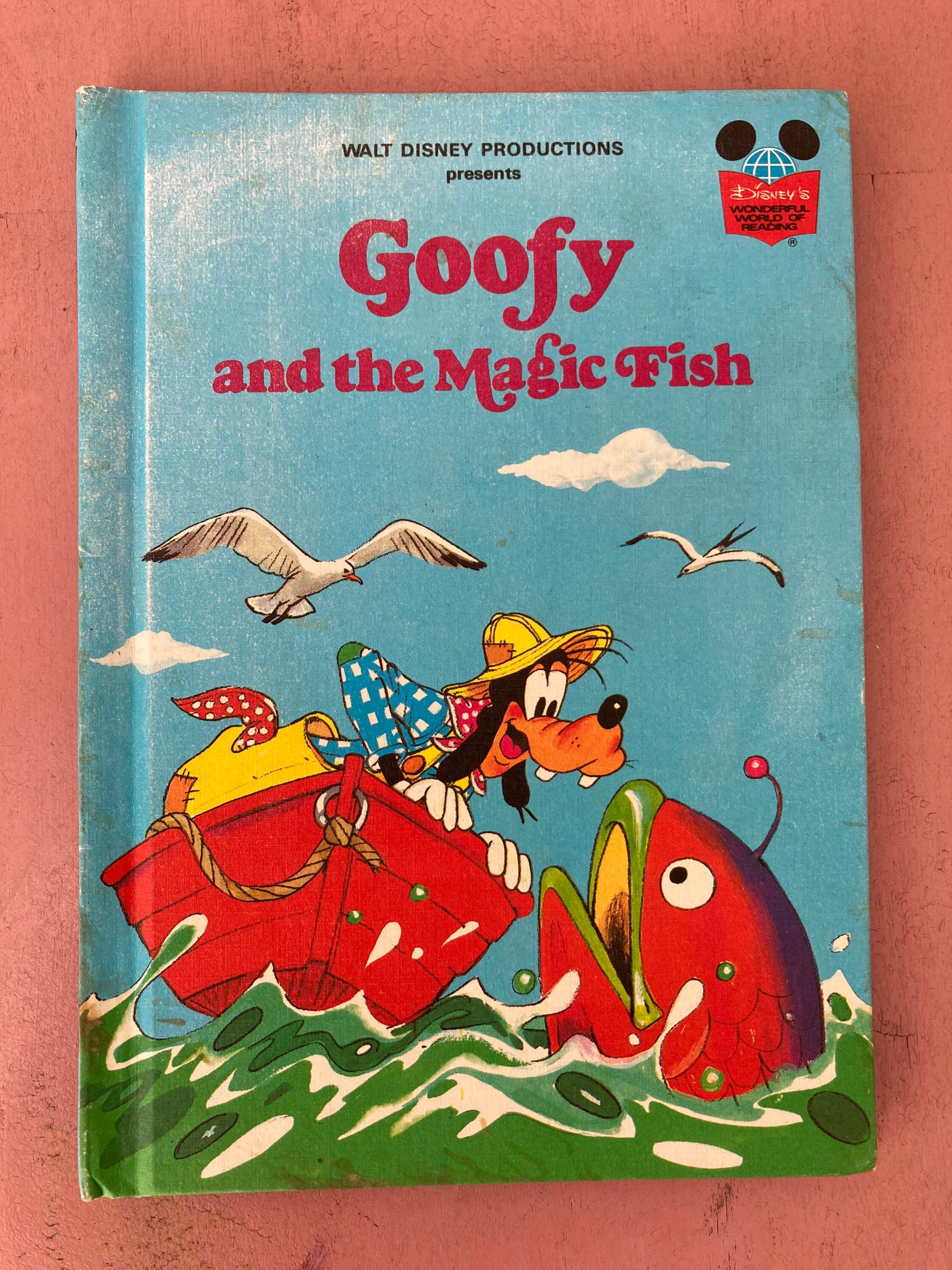 Vintage Children's Book - Goofy and the Magic Fish Walt Disney